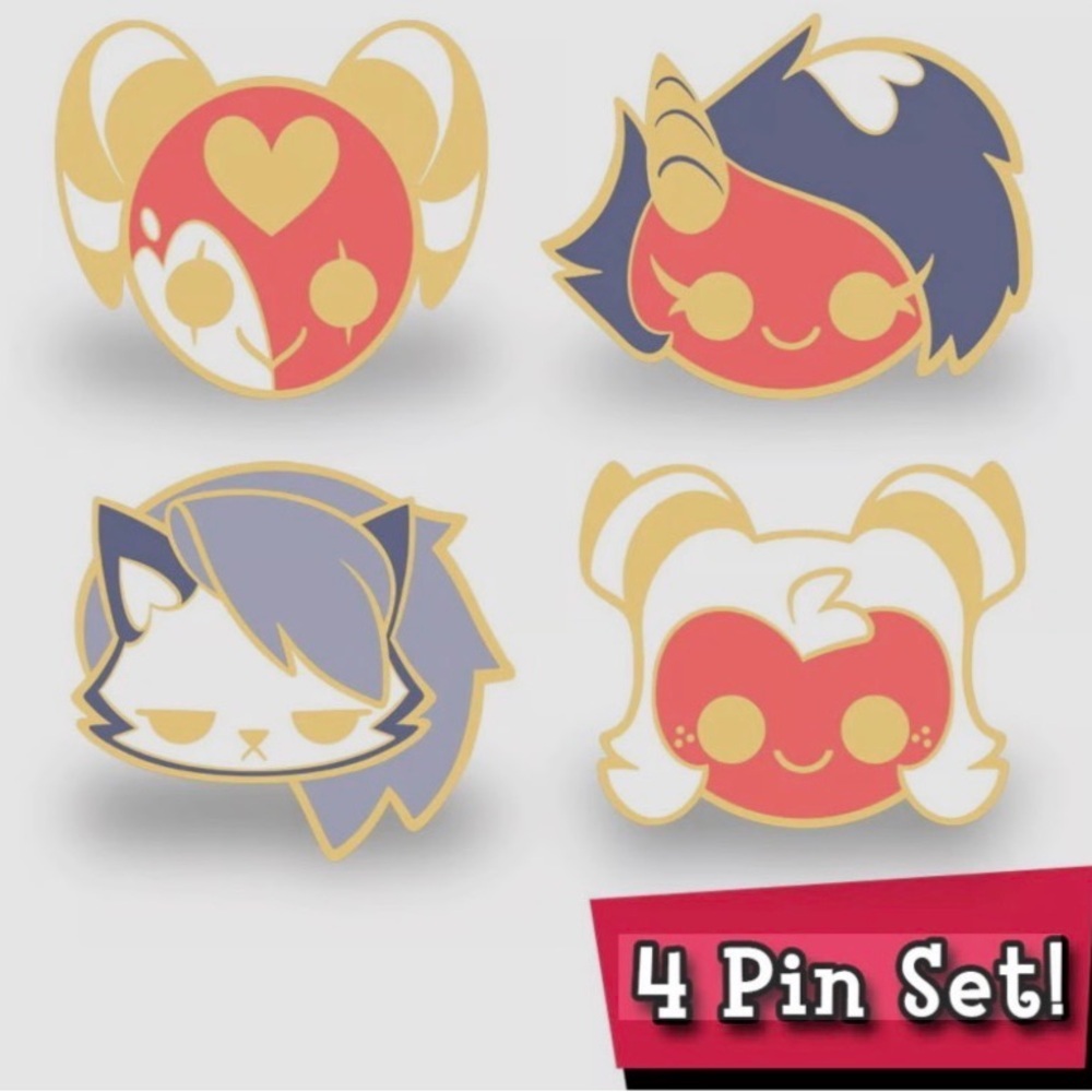 Helluva Boss Cutie I.M.P. Crew Limited Edition enamel pin set - SEALED PACKAGE